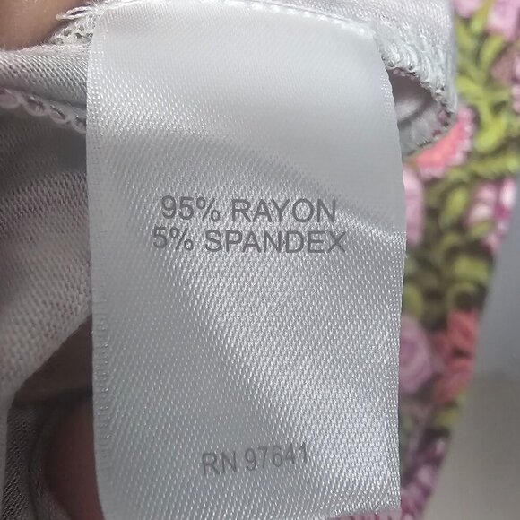 J. Jill Green Pink Maxi Dress Sleeveless Floral Bohemian Cottagecore Festival M - Picture 9 of 11